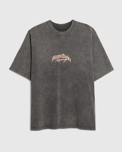 Black Oversized Fit Miami Nights T-Shirt