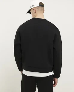 Black Oversized Premium Sweatshirt