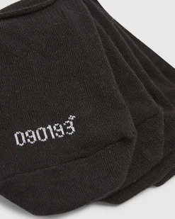 Black Pack Of 5 Ankle Socks