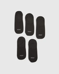 Black Pack Of 5 Ankle Socks
