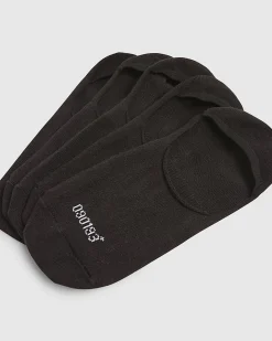 Black Pack Of 5 Ankle Socks