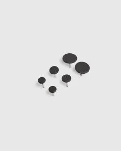 Black Pack Of 3 Stud Earrings