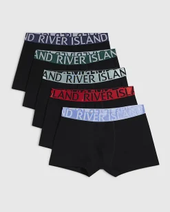 Black Pack Of 5 Trunks