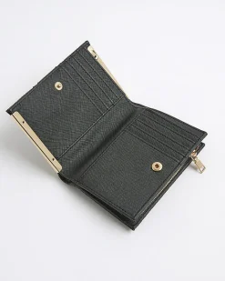 Black Panelled Monogram Purse