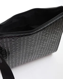 Black Patent Monogram Messenger Bag