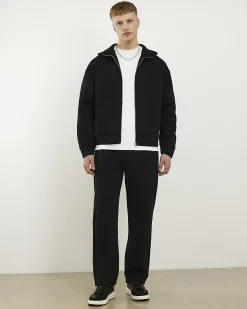 Black Premium Hoodie And Joggers Set