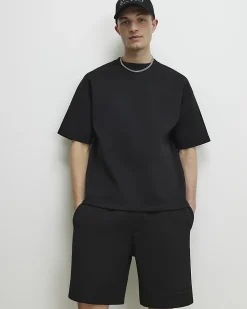 Black Premium Regular Fit Sanctuaire Shorts