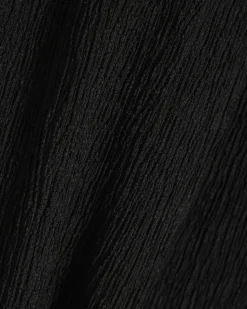 Black Pull On Textured Culottes