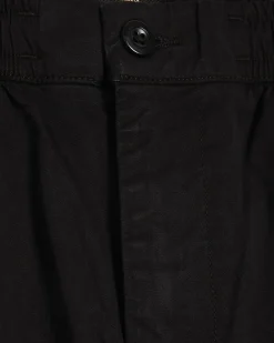 Black Regular Fit Cargo Shorts