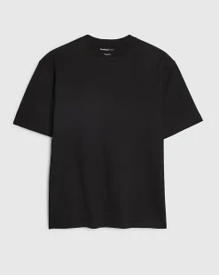 Black Regular Fit Cotton Crew Neck T-Shirt