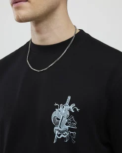 Black Regular Fit Kanazawa Snake T-Shirt