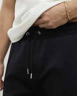 Black Regular Fit Premium Joggers