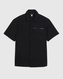 Black Regular Fit Premium Pocket Shirt