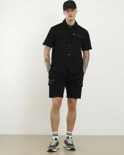 Black Regular Fit Premium Pocket Shirt