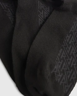 Black RI Monogram Pack Of 7 Socks