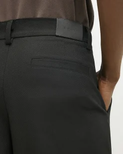 Black RI Studio Wide Leg Pleat Trousers