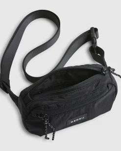 Black Ripstop Mini Crossbody Bag