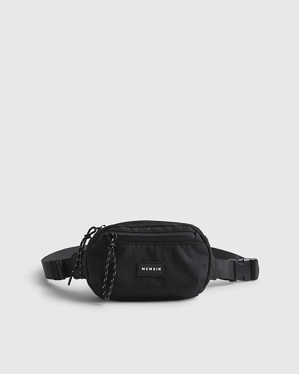 Black Ripstop Mini Crossbody Bag