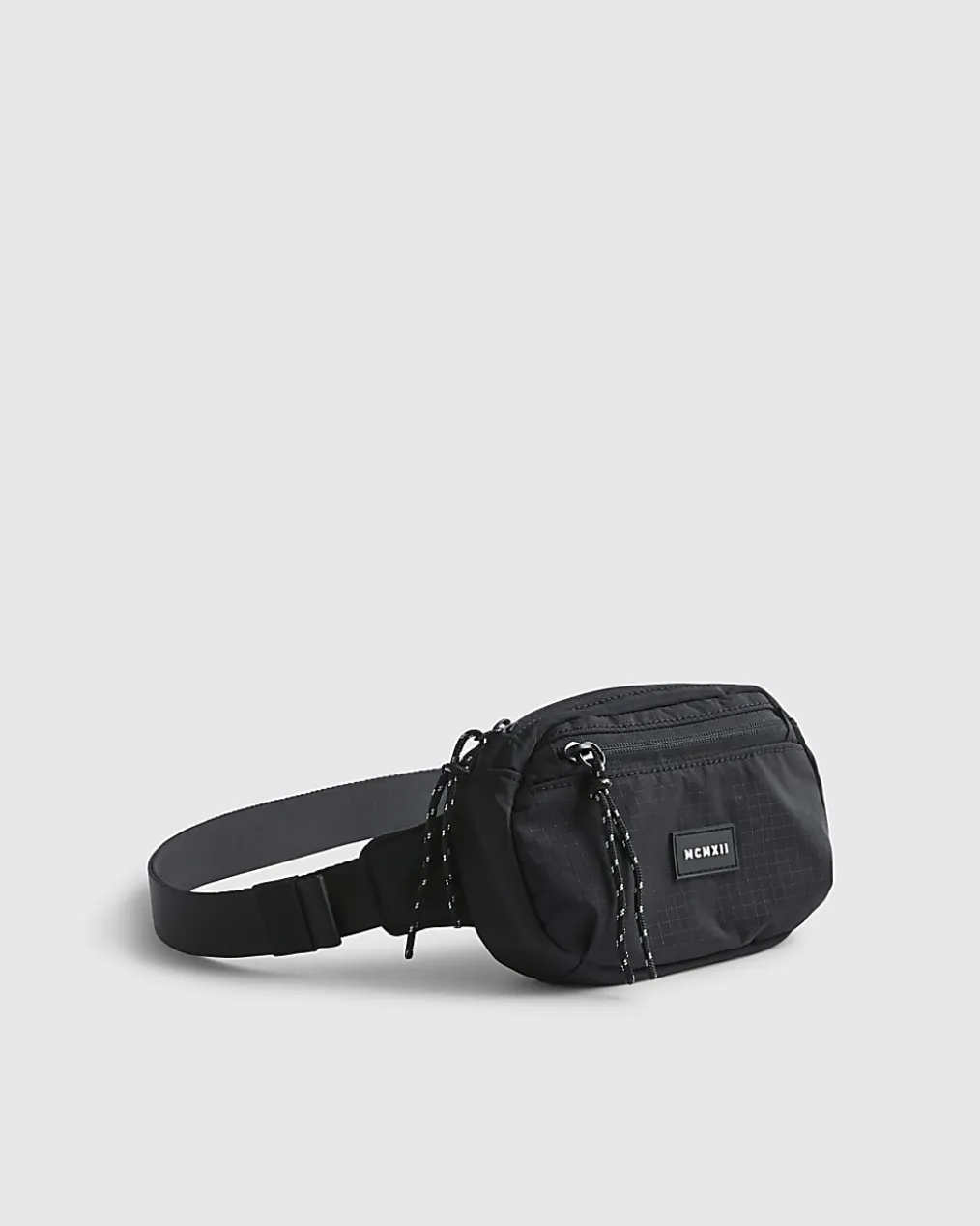 Black Ripstop Mini Crossbody Bag