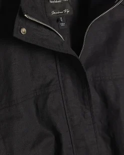 Black Shoulder Detail Bomber Jacket