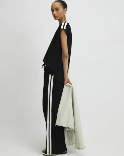 Black Side Tape Joggers