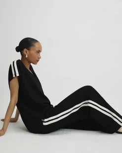 Black Side Tape Joggers