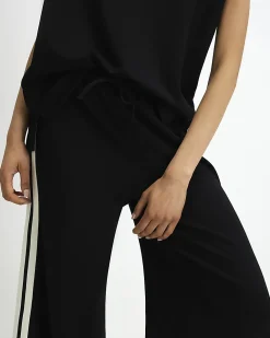Black Side Tape Joggers