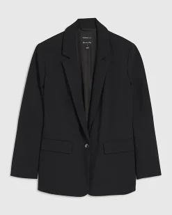Black Single Breasted Blazer