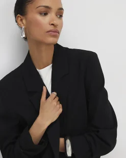 Black Single Breasted Blazer