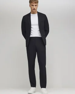 Black Skinny Comfort Stretch Suit Trousers