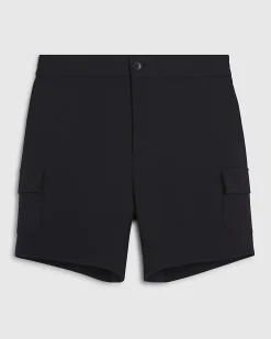 Black Skinny Fit Cargo Shorts