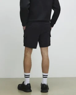 Black Skinny Fit Cargo Shorts