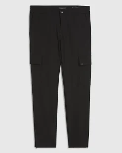 Black Skinny Fit Cargo Trousers