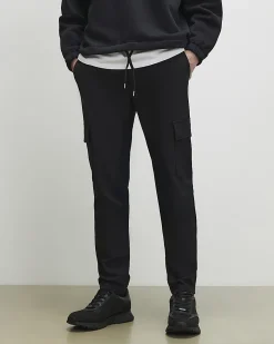 Black Skinny Fit Cargo Trousers