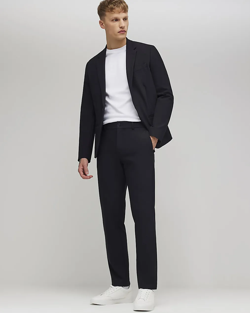 Black Skinny Fit Comfort Stretch Suit Jacket