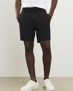 Black Skinny Fit Elasticated Stretch Shorts