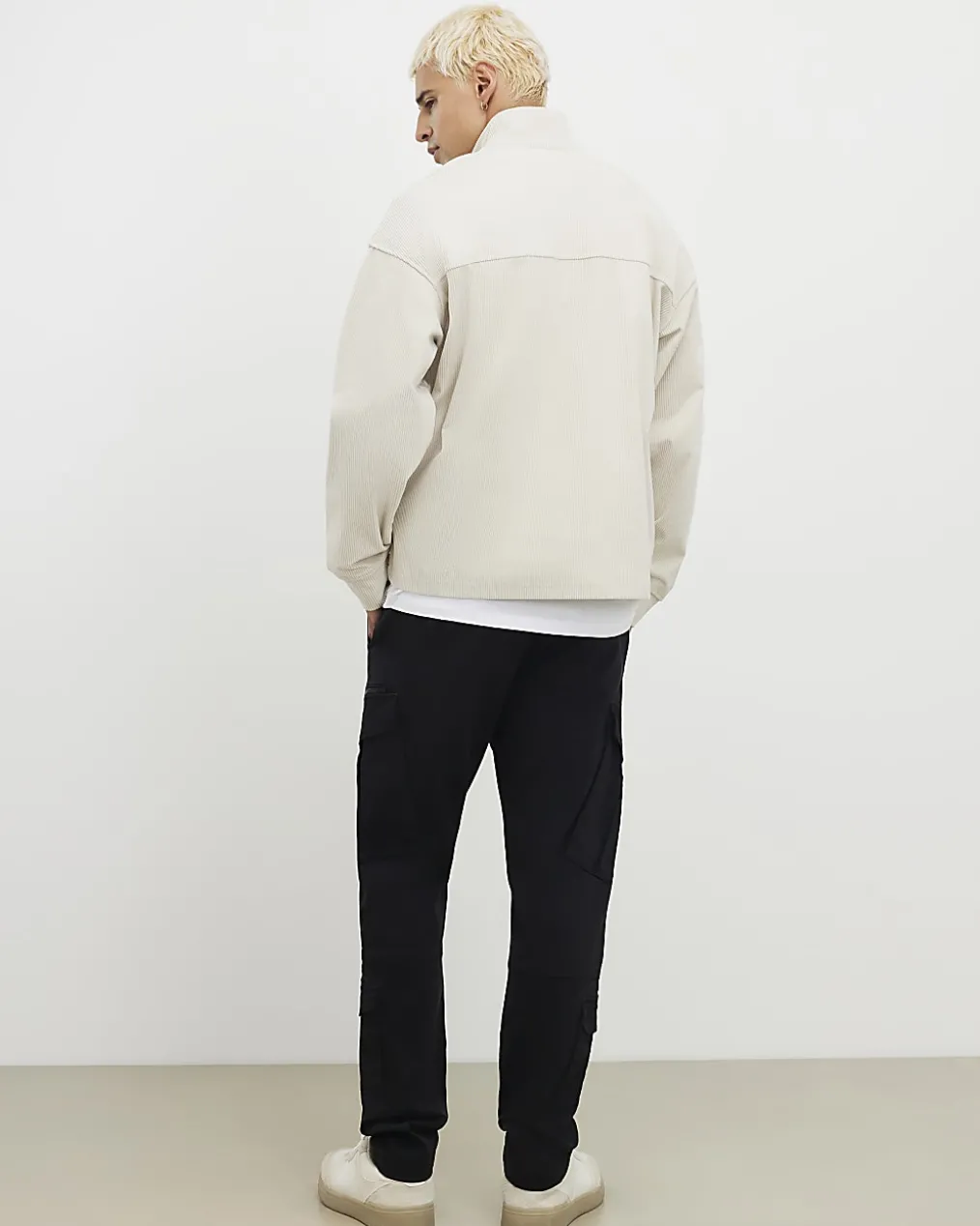 Black Skinny Fit Multi-Pocket Cargo Trousers