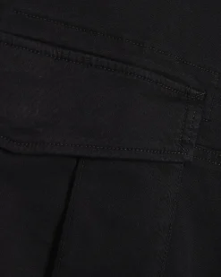 Black Skinny Fit Multi-Pocket Cargo Trousers
