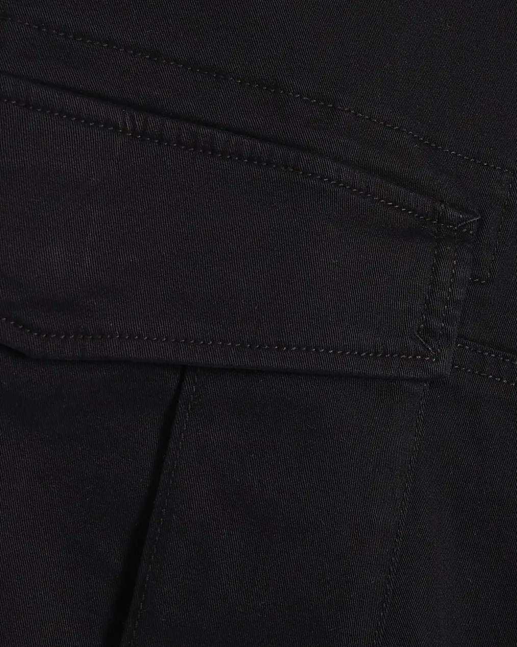 Black Skinny Fit Multi-Pocket Cargo Trousers