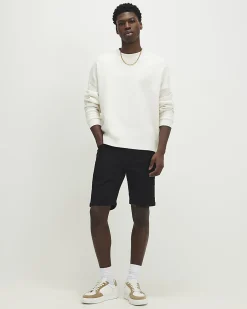 Black Skinny Fit Stretch Denim Shorts