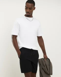 Black Skinny Fit Stretch Shorts