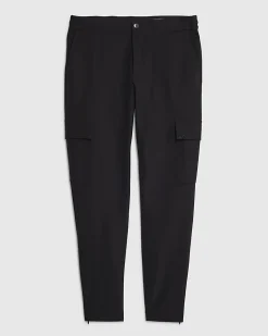 Black Skinny Stretch Smart Cargo Trousers