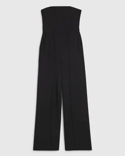 Black Sleeveless Bandeau Jumpsuit