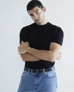 Black Slim Fit Crew Neck T-Shirts 3 Pack