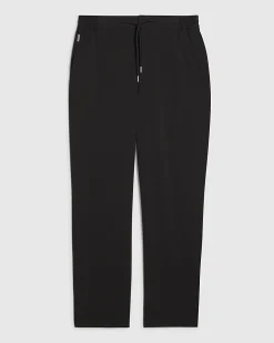 Black Slim Fit Elasticated Smart Joggers