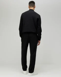Black Slim Fit Elasticated Smart Joggers