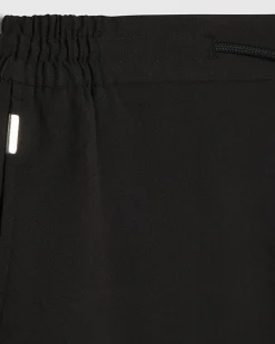 Black Slim Fit Elasticated Smart Joggers