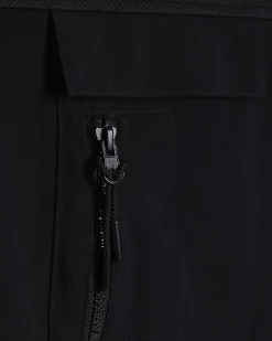 Black Slim Fit Nylon Pocket T-shirt