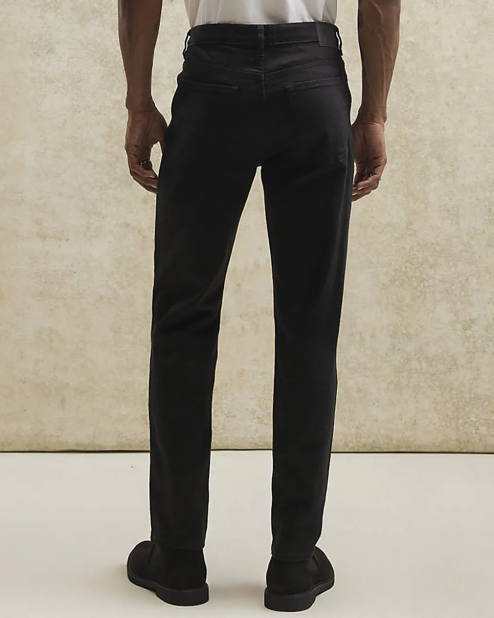 Black Slim Fit Stretch Essential Jeans