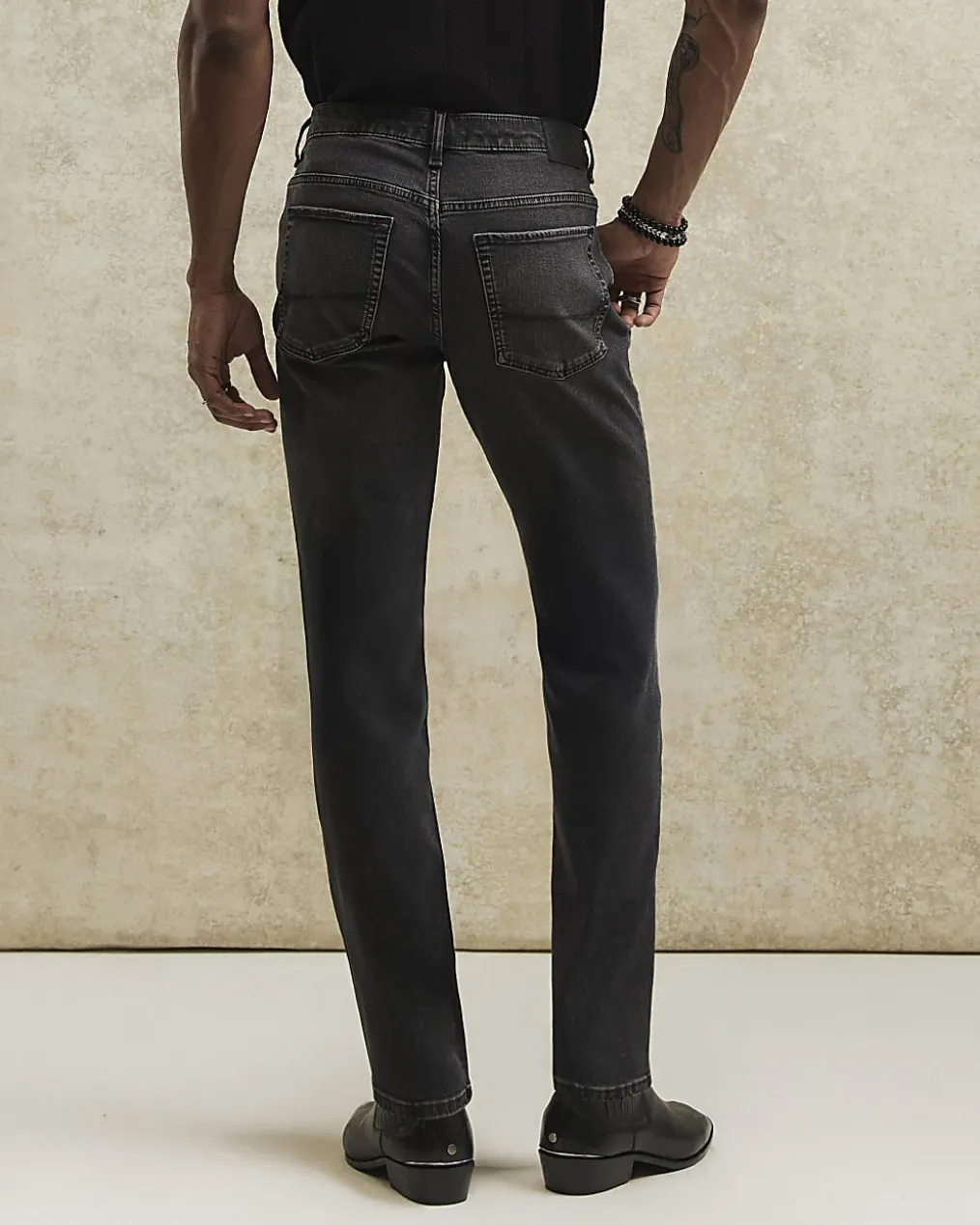 Black Slim Fit Stretch Jeans